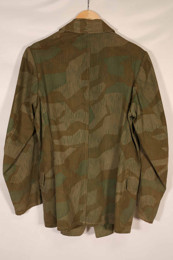 Real 1940s German Army Splinter Camouflage Locally Made Field Jacket Used