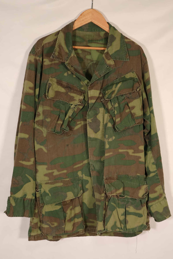 Real non ripstop fabric ERDL jungle fatigues jacket, used, no tags.