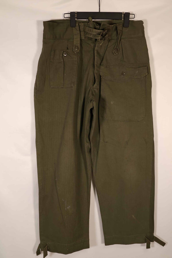 Real WWII US Made British Army HBT Jungle Trousers Used