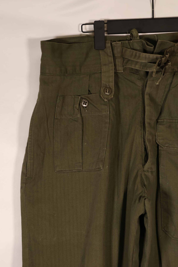 Real WWII US Made British Army HBT Jungle Trousers Used