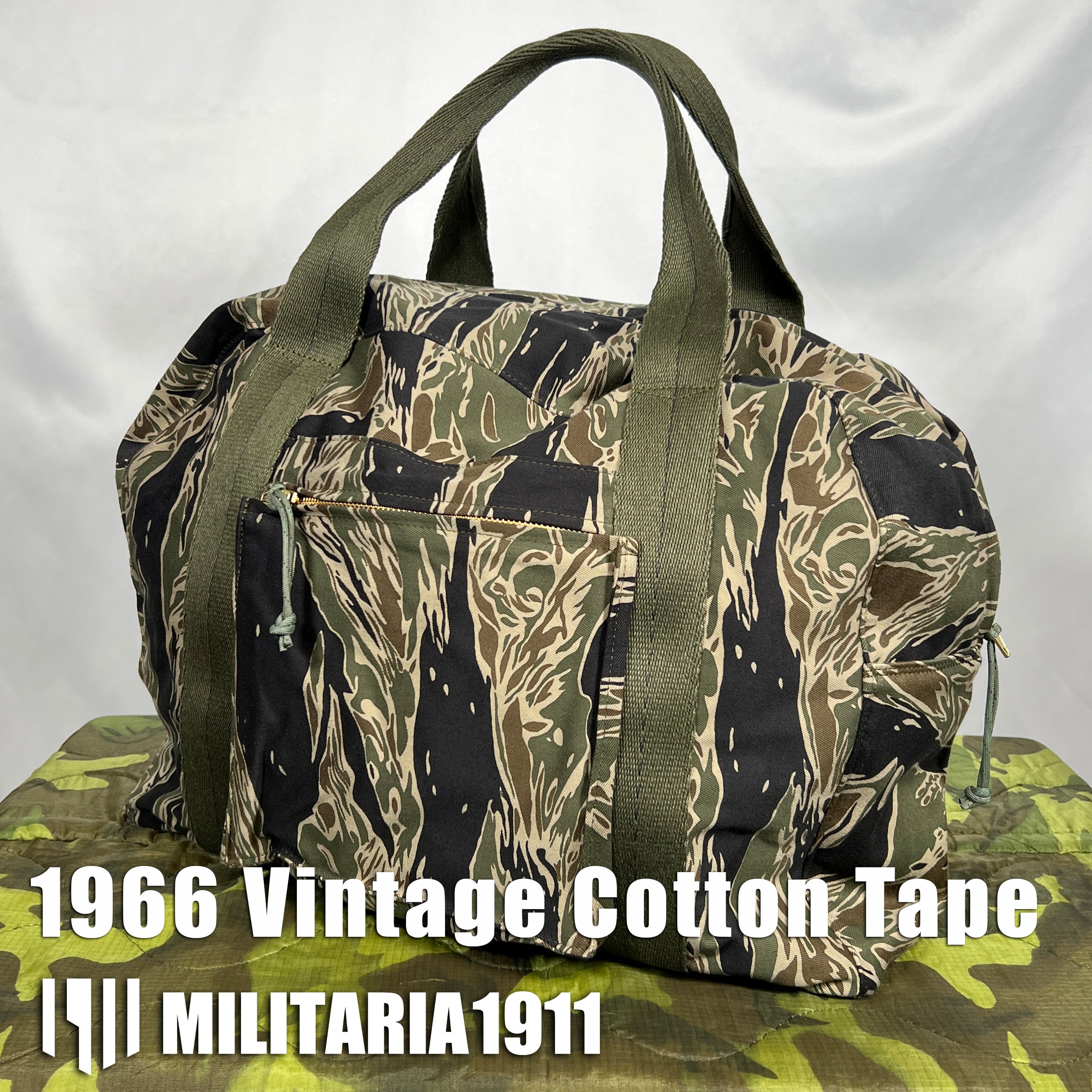 40% OFF [Delivery in early March 2024] MILITARIA 1911 Silver Tiger Stripe Locally Made Bag MADE IN JAPAN