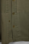 Real U.S. Marine Corps USMC P-44 HBT Utility Jacket, soiled, used.