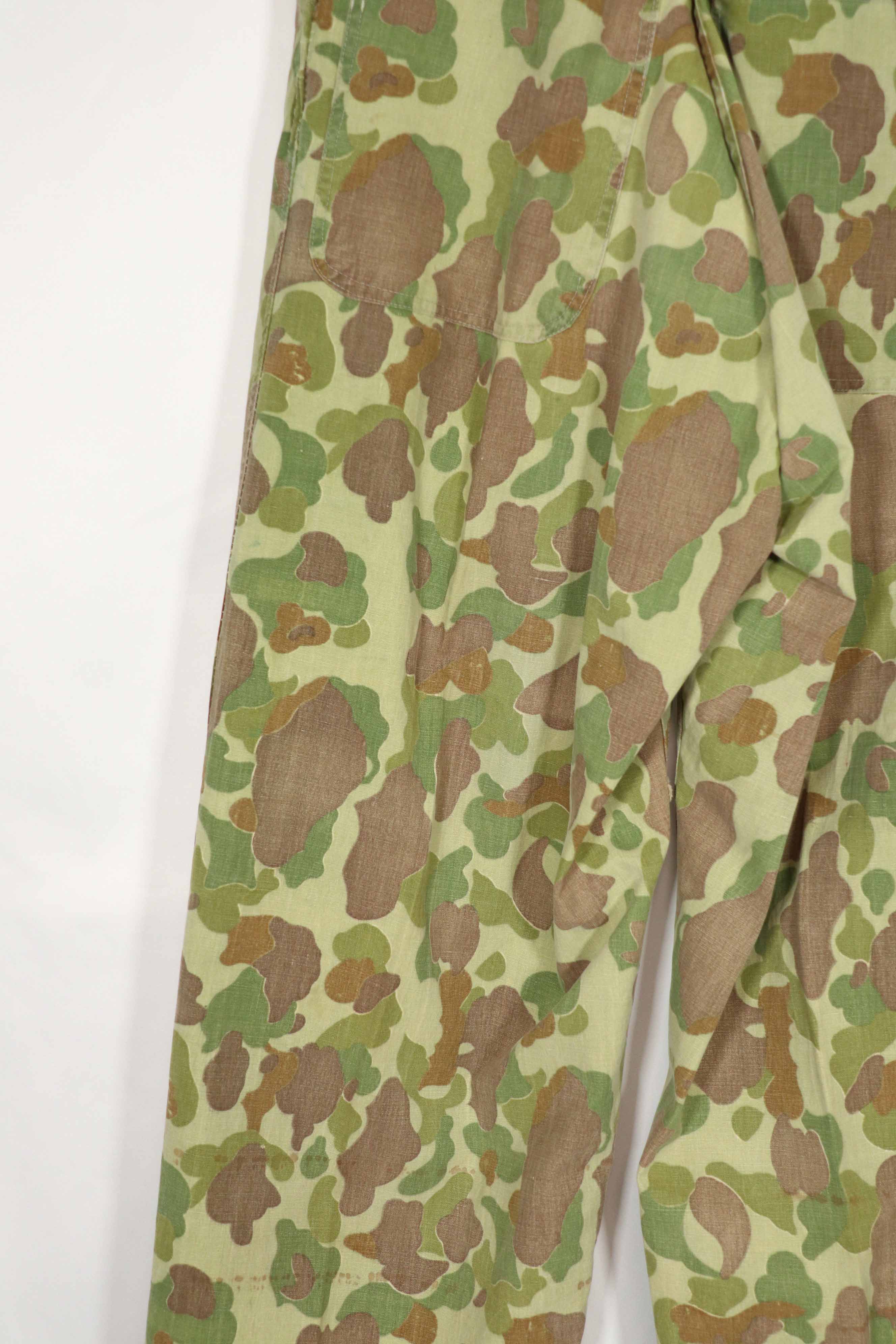 Real Fabric Frogskin Camouflage Pants Duck Hunter Used