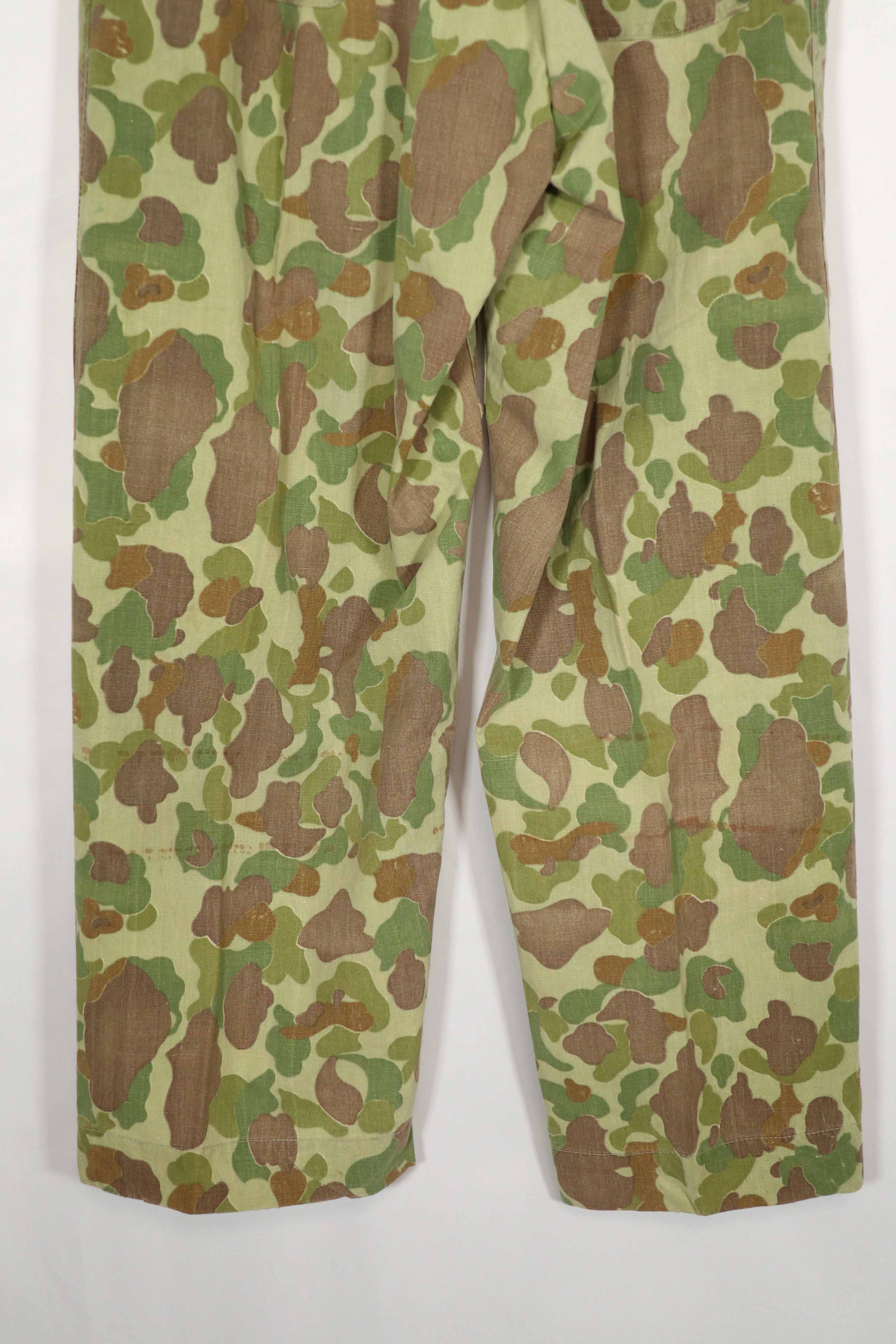 Real Fabric Frogskin Camouflage Pants Duck Hunter Used