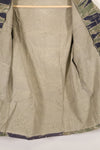 Mid-1960s, estimated A-XL Silver Tiger Tiger stripe shirt, faded, used.