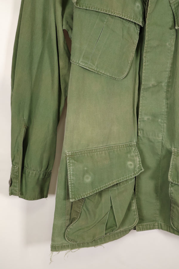 1967 Contract Estimated S-R 3rd Model Jungle Fatigue Jacket 73rd Surveillance Airplane Company  Patch First Attached Used