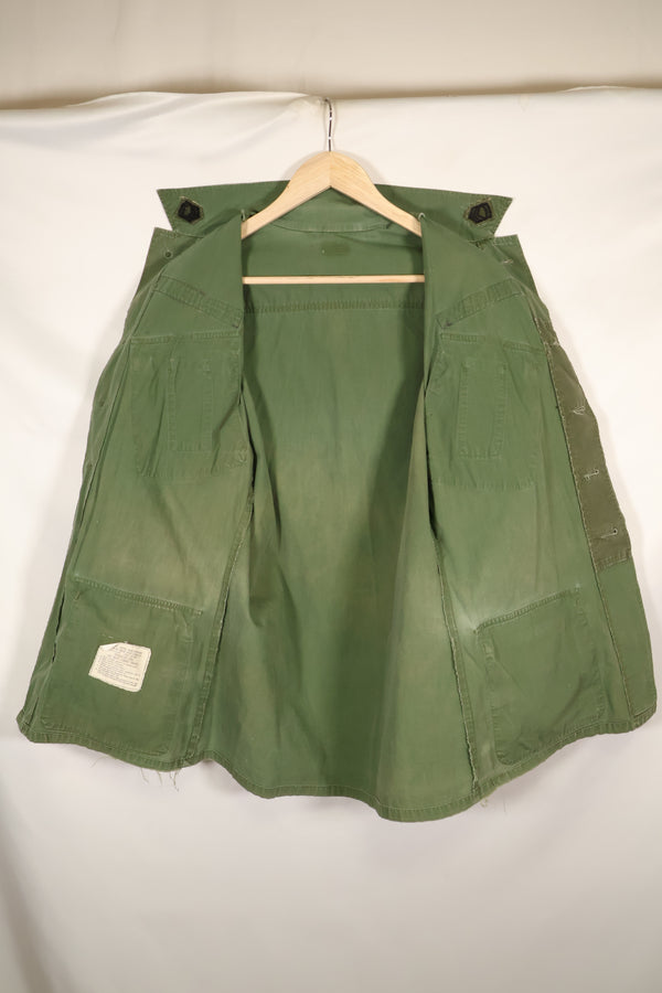 1967 Contract Estimated S-R 3rd Model Jungle Fatigue Jacket 73rd Surveillance Airplane Company  Patch First Attached Used