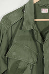 Real 2nd Model Jungle Fatigue Jacket, stains, patch marks, L-R size, used, A