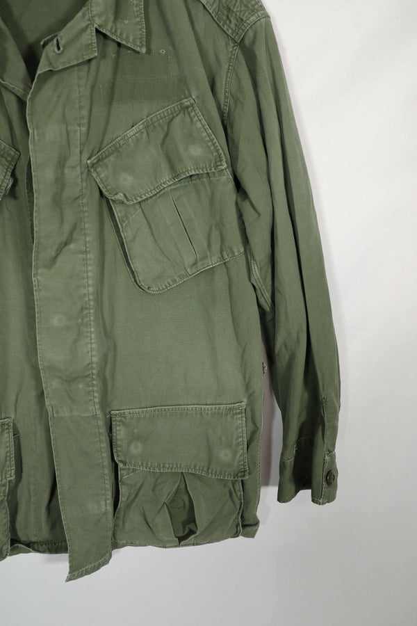 Real 2nd Model Jungle Fatigue Jacket, stains, patch marks, L-R size, used, A