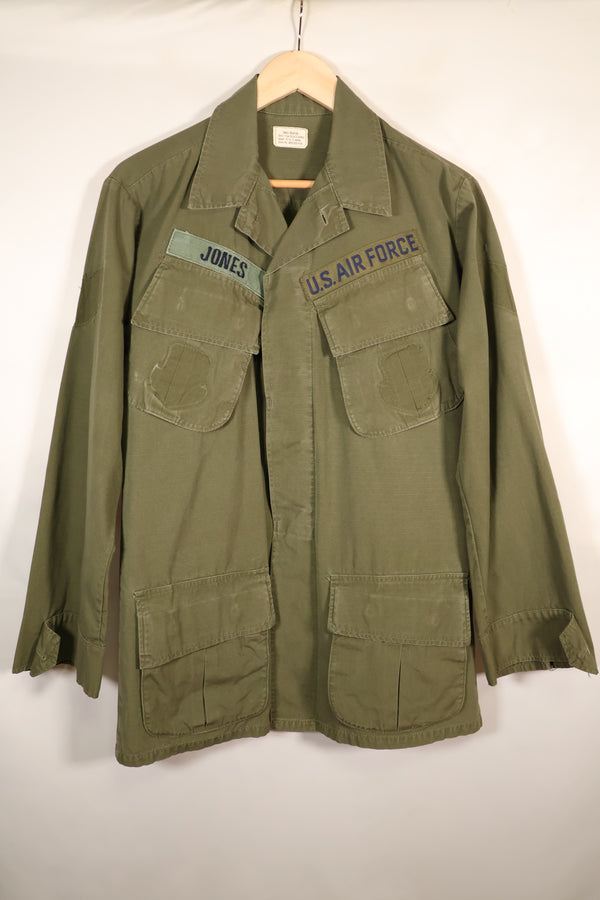 1969 Contract, S-R, USAF Issue, 4th Model Jungle Fatigue Jacket, Used