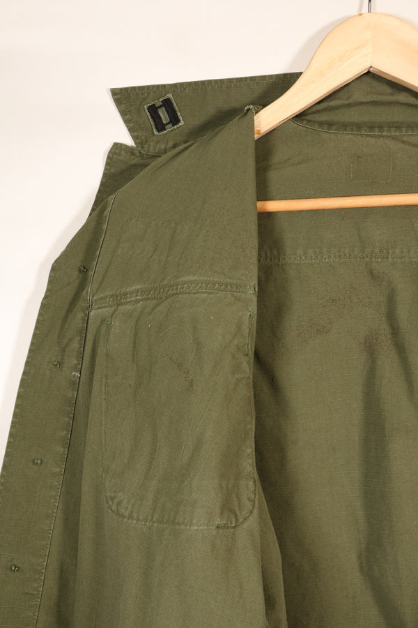 1969 Contract, Presumed S-R, 4th Model Jungle Fatigue Jacket, Patches Added Later, Used
