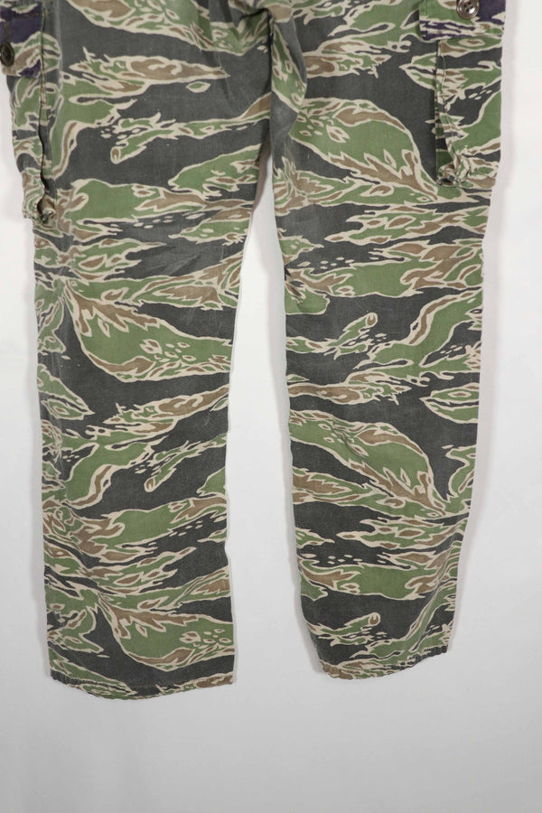 Real Late War lightweight tiger stripe pants, faded, used.