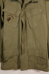 Late 1960s, S-L, U.S. Military, 4th Model Jungle Fatigue Jacket, with added patches, used