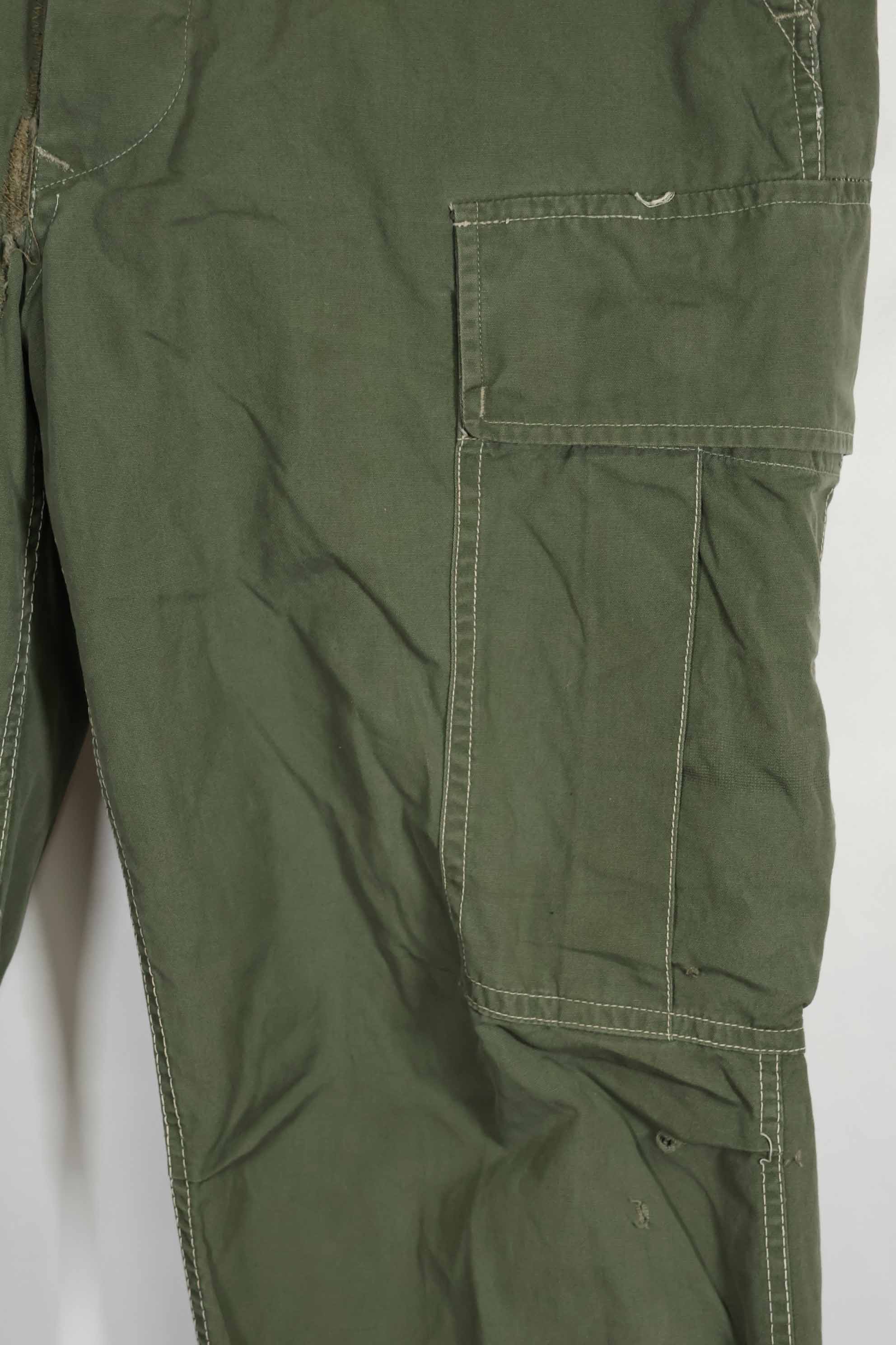 Mid-1960s Japanese locally made 2nd Model Jungle Fatigue pants, used.