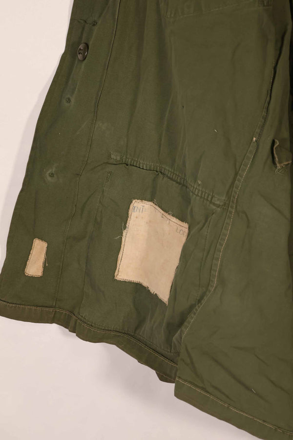 Real 1st Model Jungle Fatigue Jacket, repaired and refitted, used.