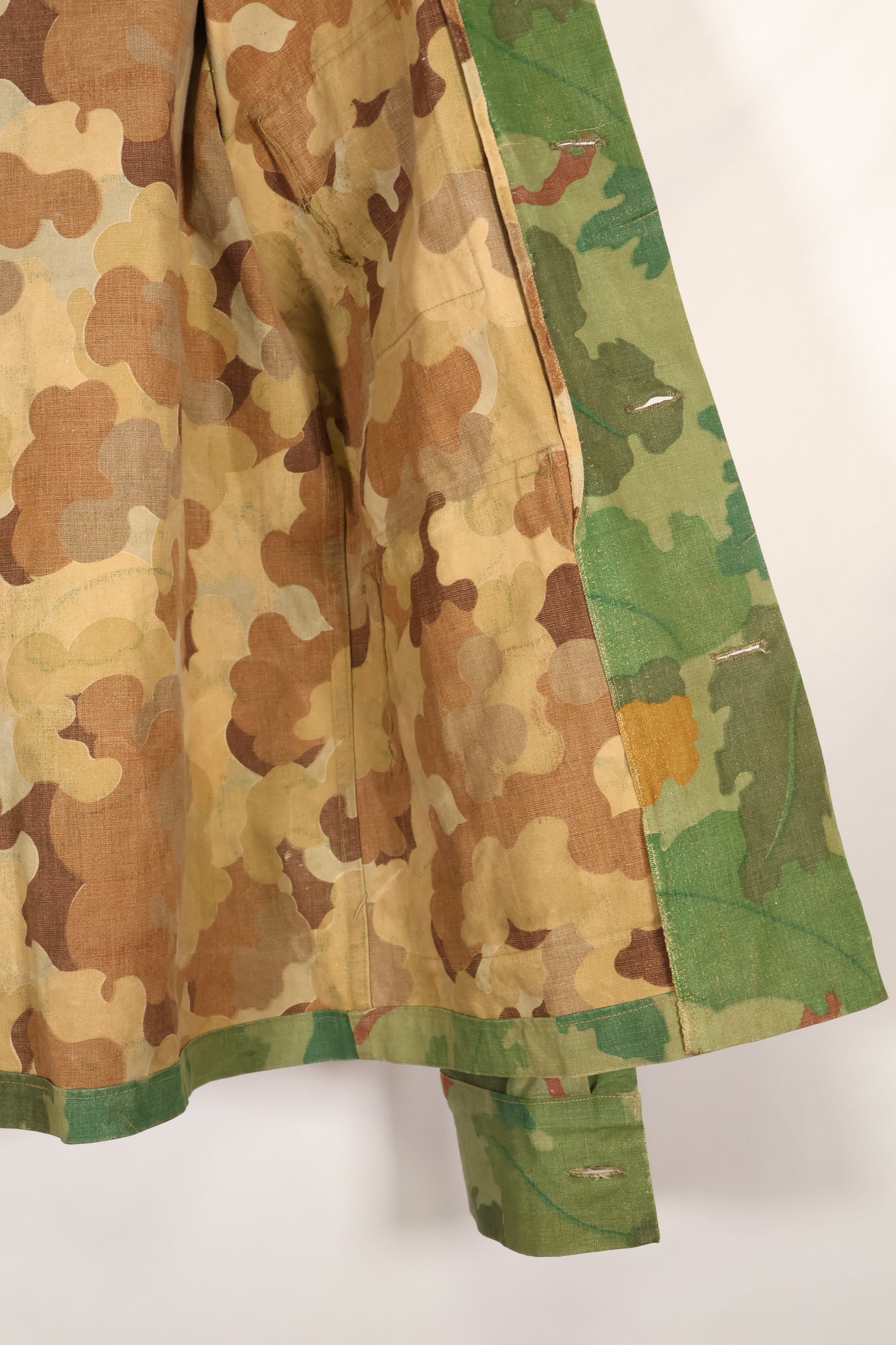 1970's Private Purchase U.S. Marine Corps Mitchell Camouflage Fatigue Jacket by Shelterhalf, used.