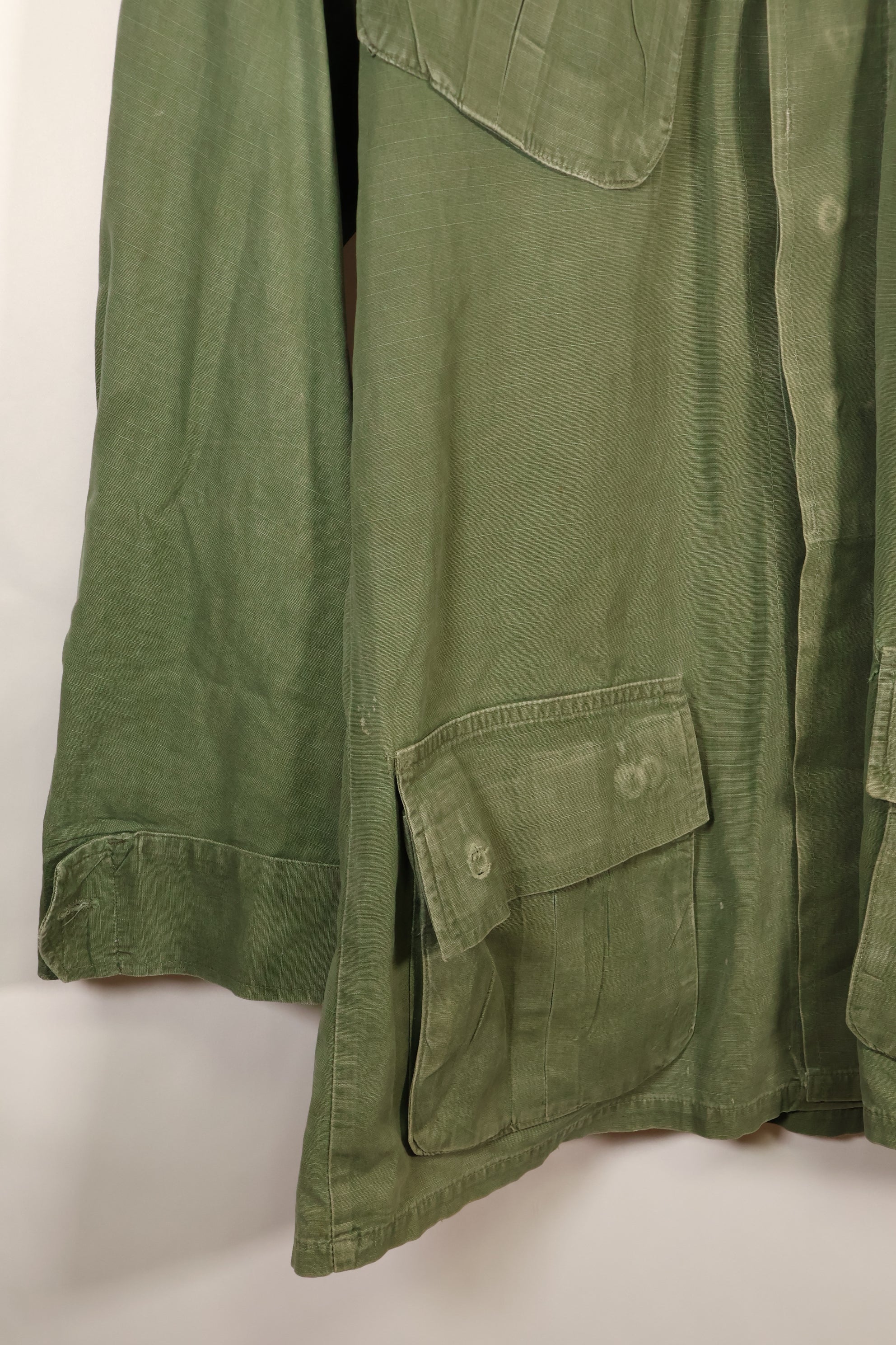 1969 Contract, M-L, 4th Model Jungle Fatigue Jacket, Patches Added Later, Used