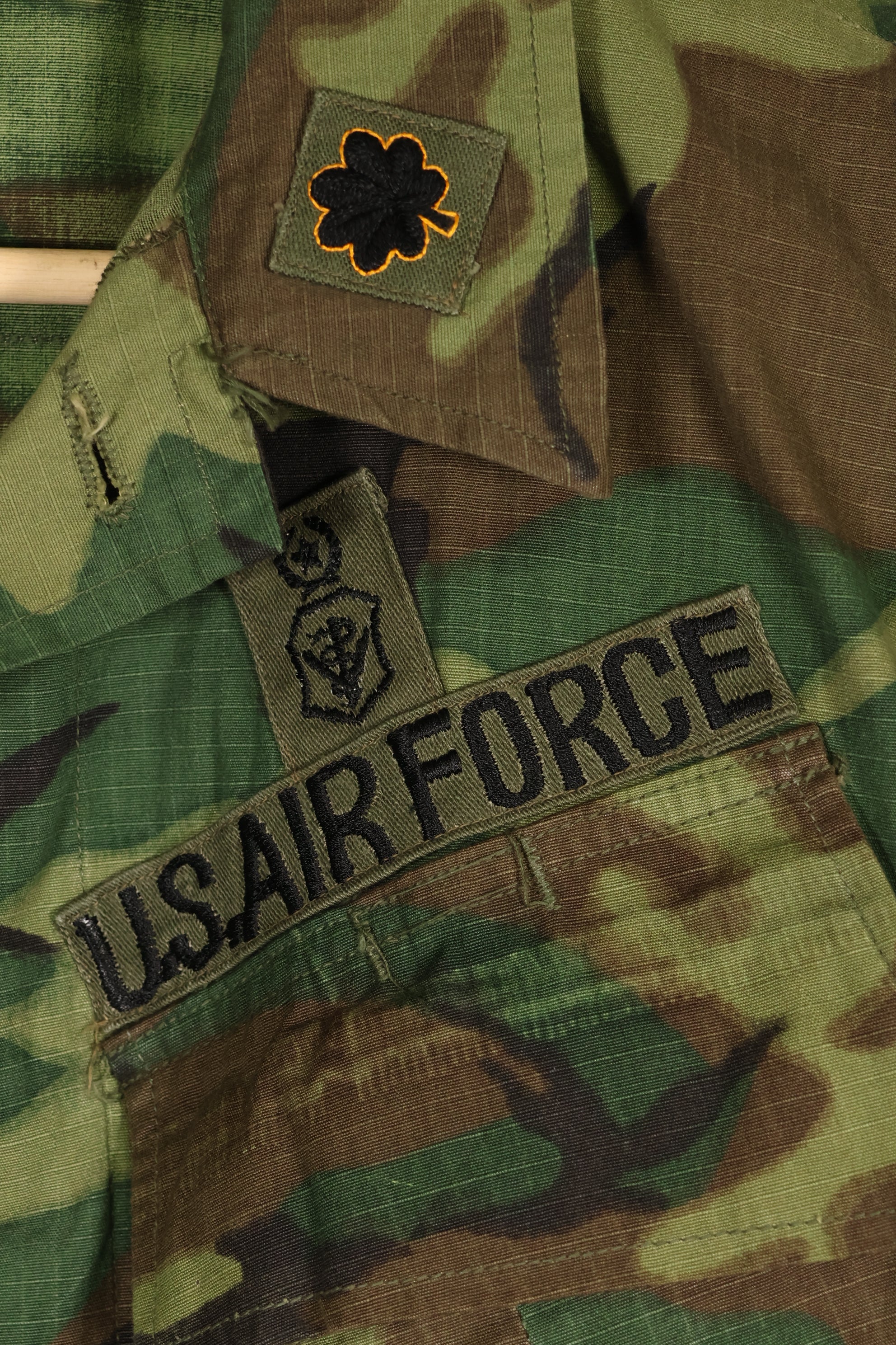 1969 Contract S-S USAF Major ERDL Ripstop Jacket with Tailor Used