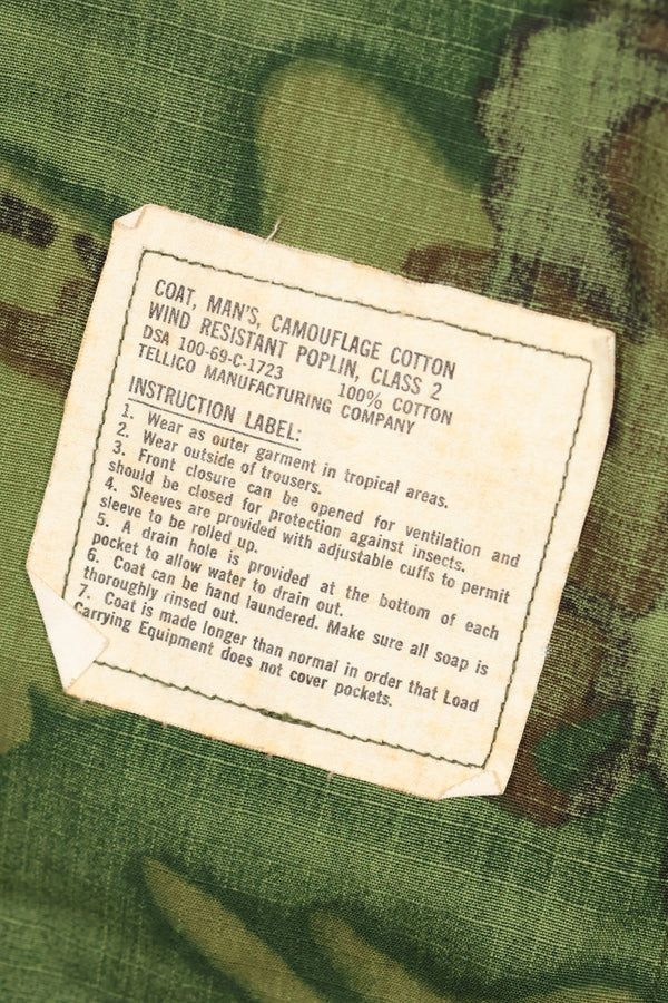 1969 Contract S-S USAF Major ERDL Ripstop Jacket with Tailor Used