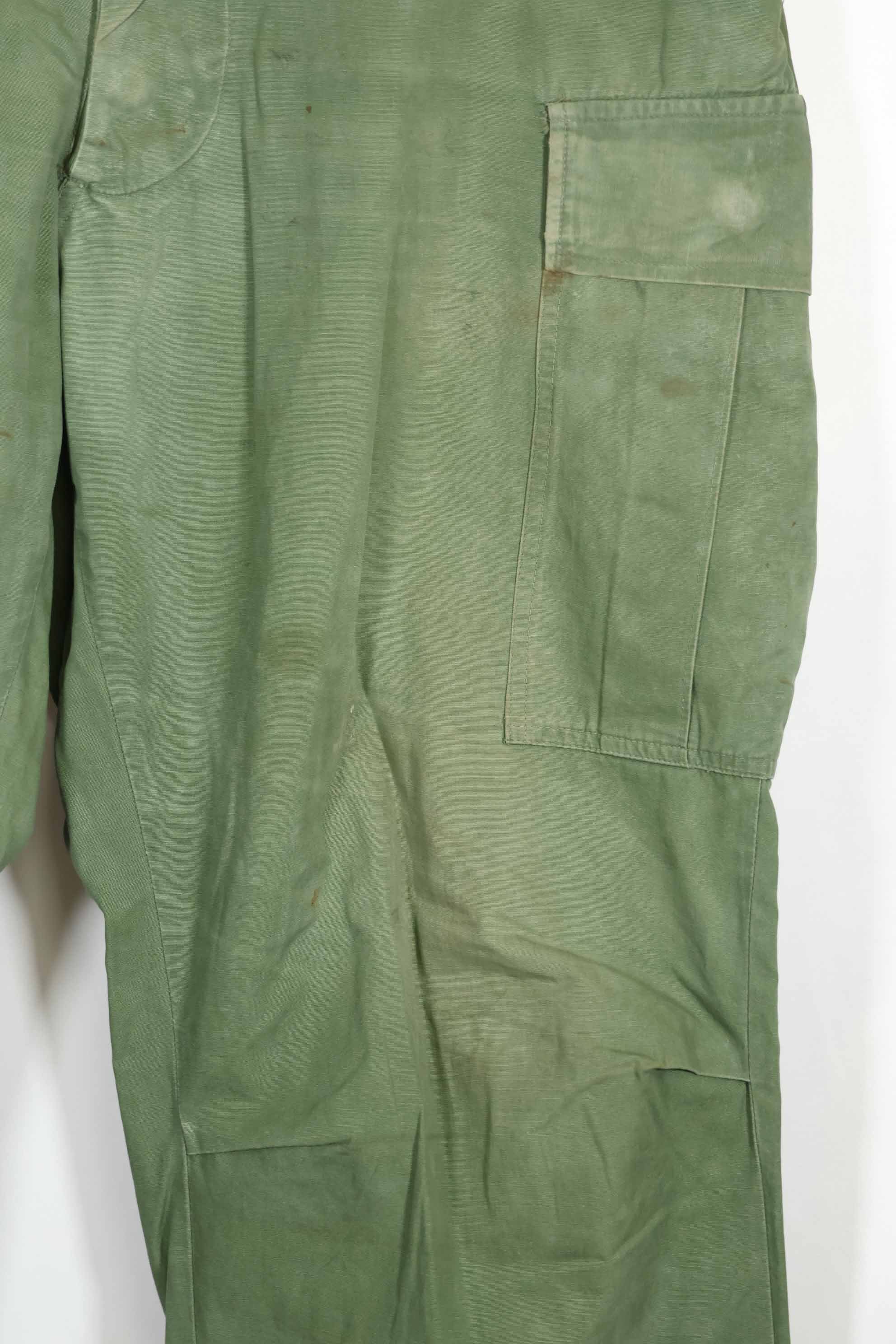 Mid-1960s 3rd Model Non-Ripstop Jungle Fatigue Pants L-L Used