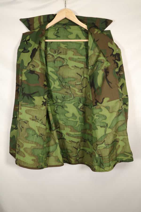 Estimated circa 1967 Deadstock US ARMY Advisor ERDL Camouflage Non Rip M59 Cut Shirt Unused