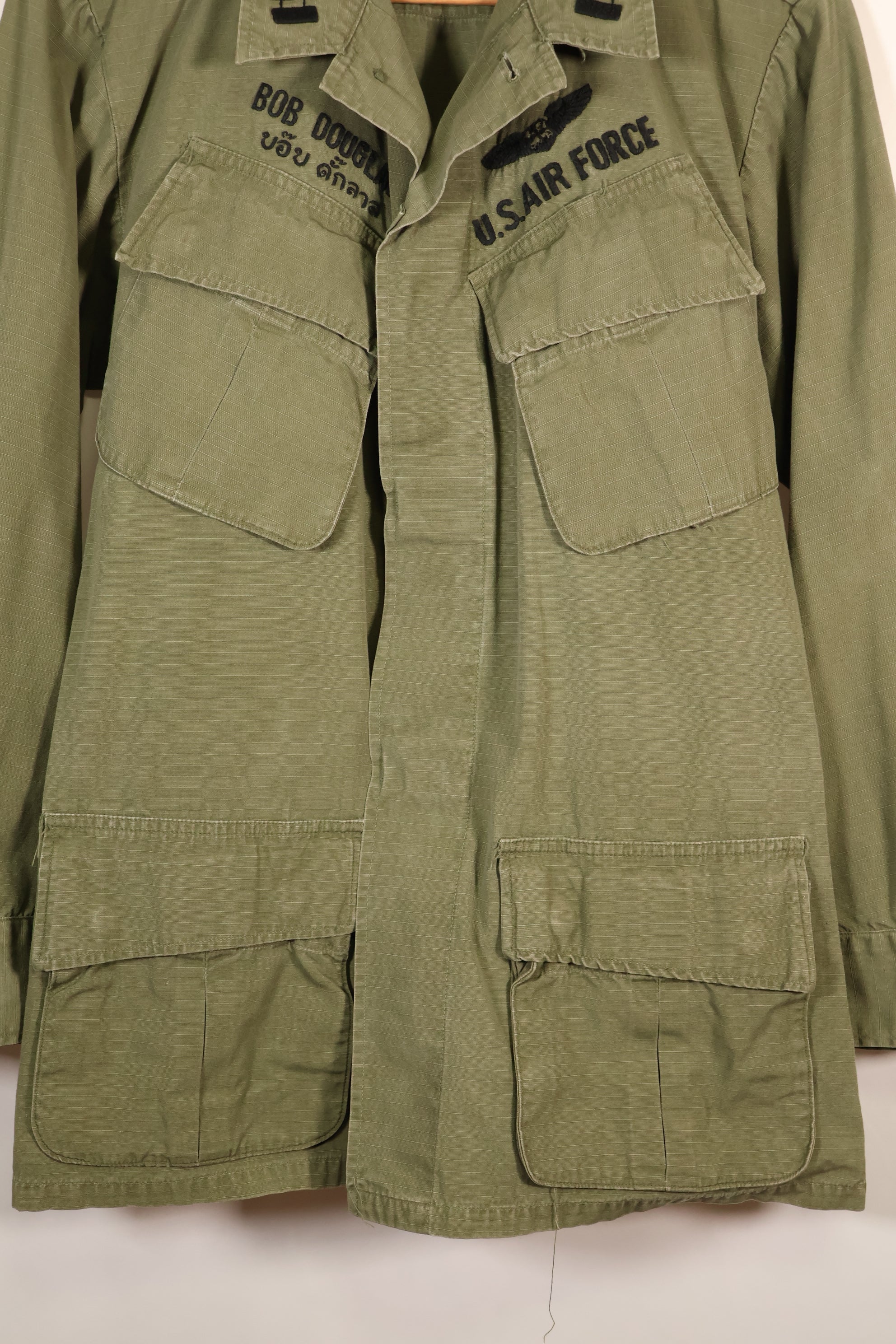 1969 Contract, S-R, USAF, U.S. Air Force, 4th Model Jungle Fatigue Jacket, Used