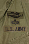 1969 Contract, M-L, 4th Model Jungle Fatigue Jacket, 101st Airborne Division Specification, Used