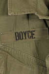 1969 Contract, M-L, 4th Model Jungle Fatigue Jacket, 101st Airborne Division Specification, Used