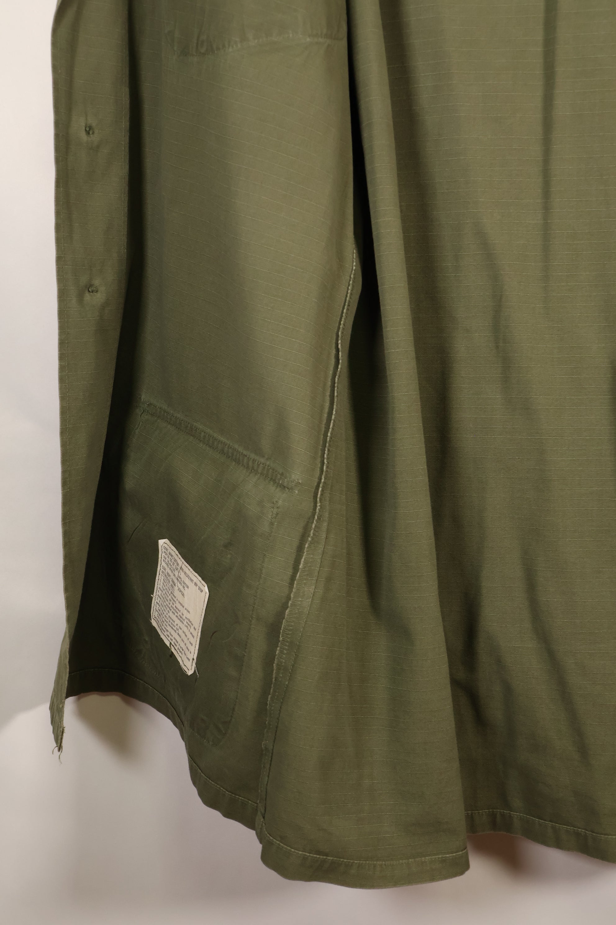 1969 Contract, M-L, 4th Model Jungle Fatigue Jacket, 101st Airborne Division Specification, Used