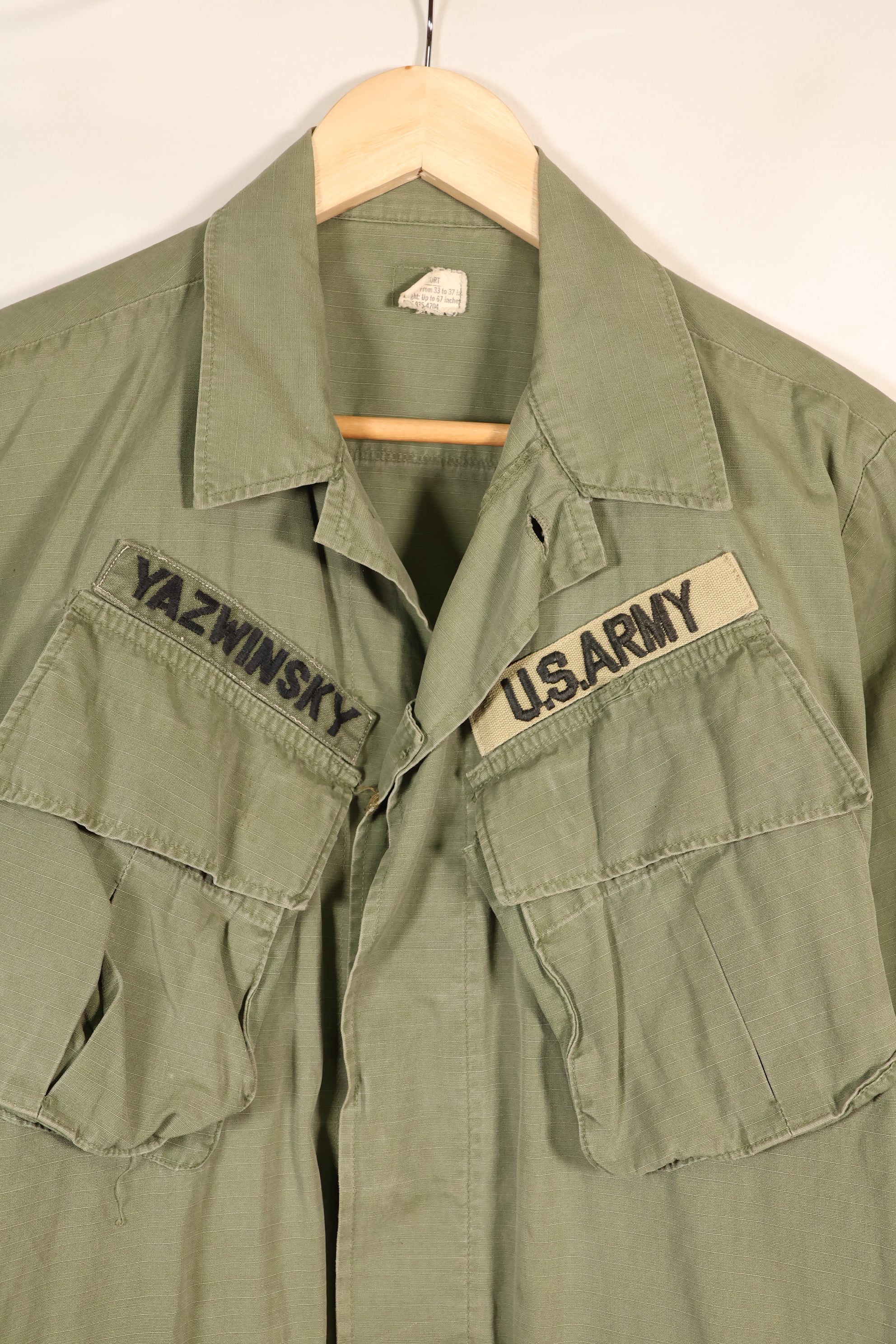 1969 Contract S-S 4th Model Jungle Fatigue Jacket with Tape—Used