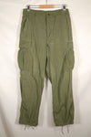 Estimated circa 1965 M-R 2nd Model Jungle Fatigue pants, faded, used.