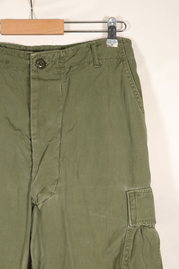 Estimated circa 1965 M-R 2nd Model Jungle Fatigue pants, faded, used.