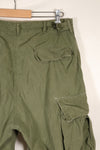 Estimated circa 1965 M-R 2nd Model Jungle Fatigue pants, faded, used.