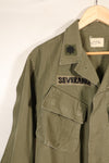 1969 Contract, M-R, 4th Model Jungle Fatigue Jacket, With Aftermarket Patches, Used