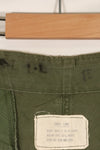 1964 Contract S-L with hemming 1st Model Jungle Fatigue Pants, used with fading.