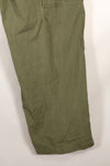 1964 Contract S-L with hemming 1st Model Jungle Fatigue Pants, used with fading.