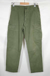 Mid 1960's 2nd Model Jungle Fatigue Pants Used Used S-L with strong signs of use