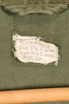 1967 Contract, M-R, U.S. Army, 3rd Model Jungle Fatigue Jacket, with Patches, Used
