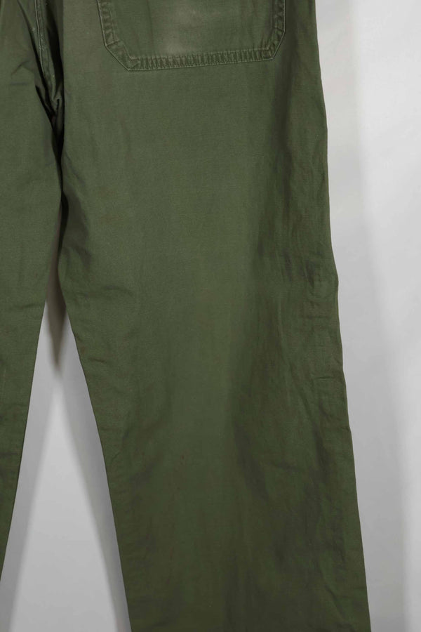 1960s Poplin fabric OG-107 utility pants, baker pants, used A