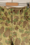 1940s W34 US Army Frogskin Camouflage HBT Pants Utility Pants Used