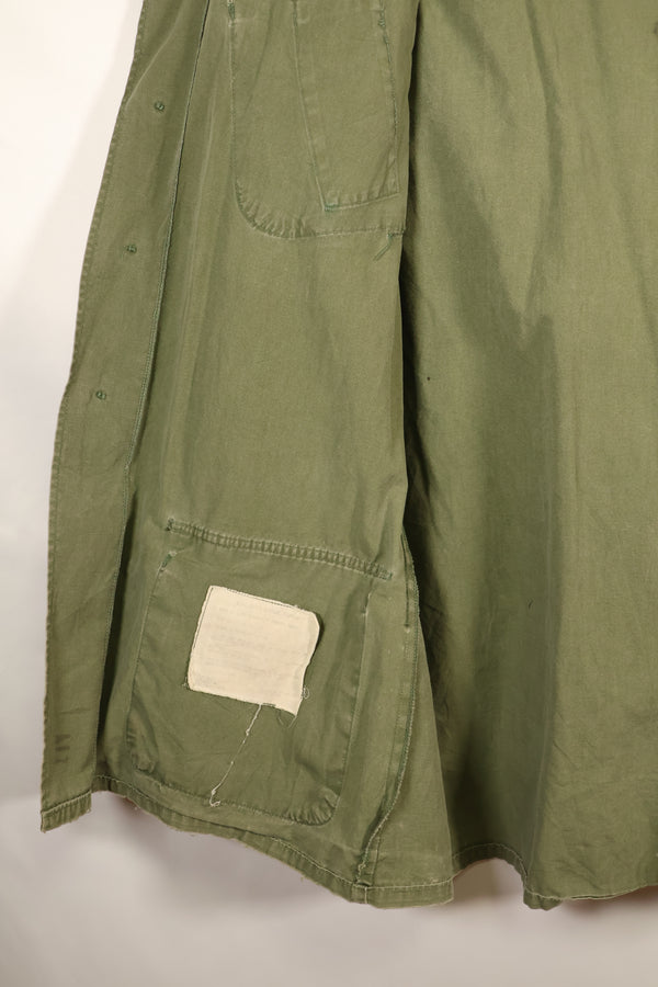 1967 Contract, M-L, Non-Ripstop, 3rd Model Jungle Fatigue Jacket, Faded, Used