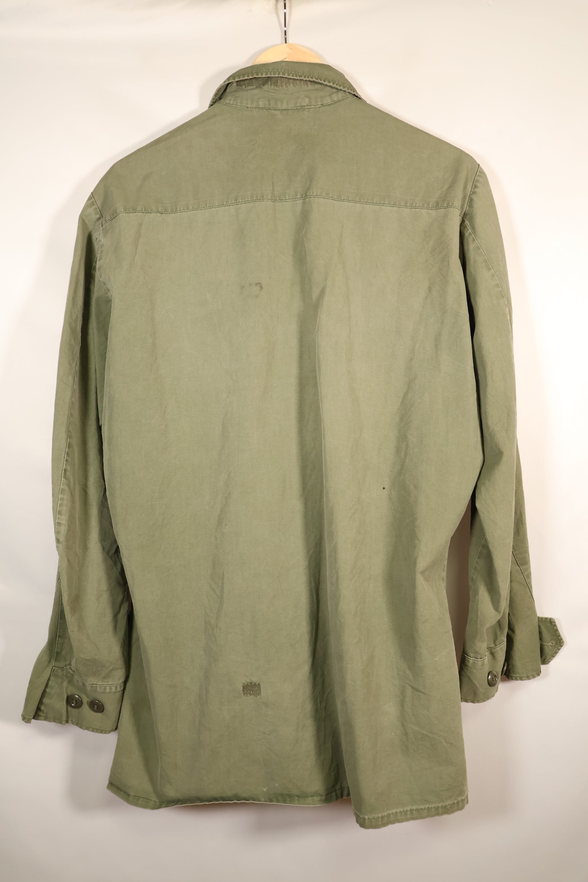 1967 Contract, M-L, Non-Ripstop, 3rd Model Jungle Fatigue Jacket, Faded, Used