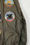 1988 US Navy CWU-45P USS HANCOCK CVA 19 VP-69 XL size flight jacket used