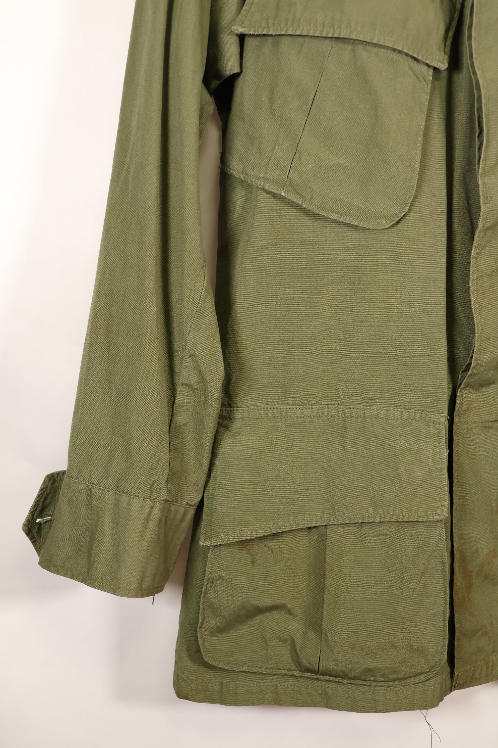 1966–67 Contract X-S-R Non-Ripstop 3rd Model Jungle Fatigue Jacket—Rare Item—Used