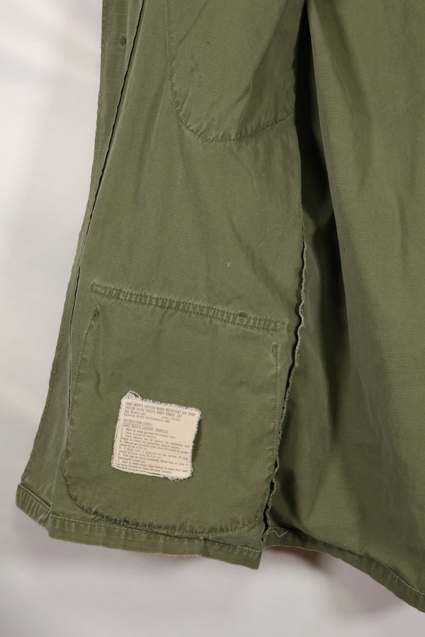 Circa 1968, estimated size S-R 4th Model Jungle Fatigue Jacket, used, released by film company.
