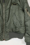 Real 1972 MA-1 flight jacket, used by US Army, knit damaged.