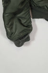 Real 1972 MA-1 flight jacket, used by US Army, knit damaged.