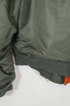 Real 1972 MA-1 flight jacket, used by US Army, knit damaged.