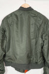 Real 1972 MA-1 flight jacket, used by US Army, knit damaged.