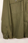 1960s, Estimated Size: MEDIUM, OG-107, Utility Shirt, Rare Cut, Retrofitted Patch, Used